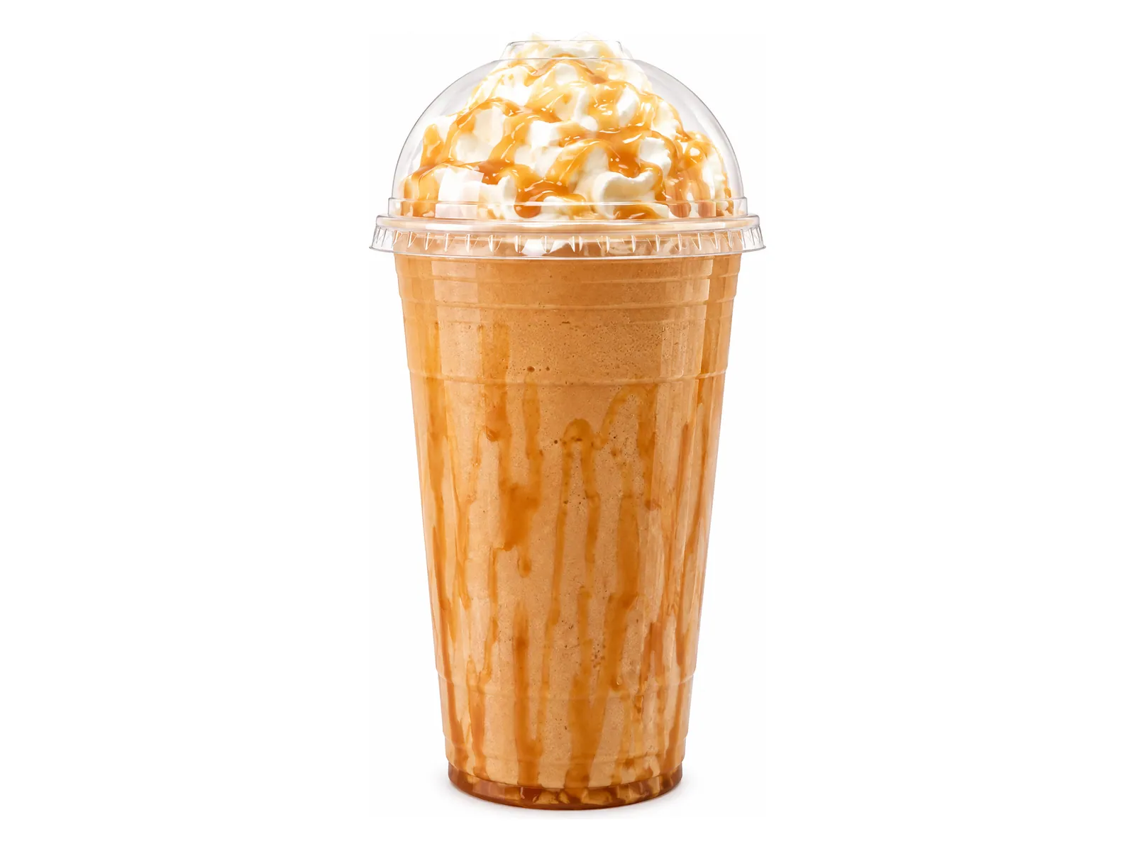 House Blend protein coffee with whipped cream and mocha drizzle