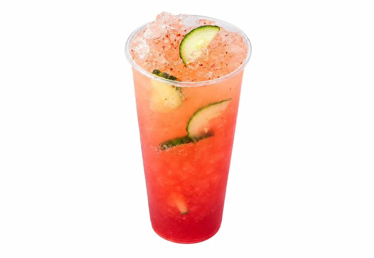 Watermelon Cucumber LIT TEA with Tajín